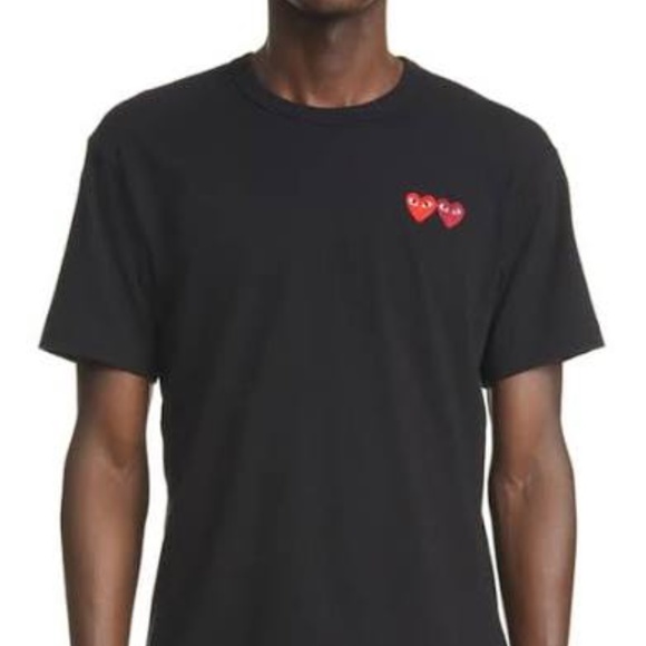 Comme des Garcons Other - COMME DES GARÇONS PLAY Twin Hearts Slim Fit Jersey
